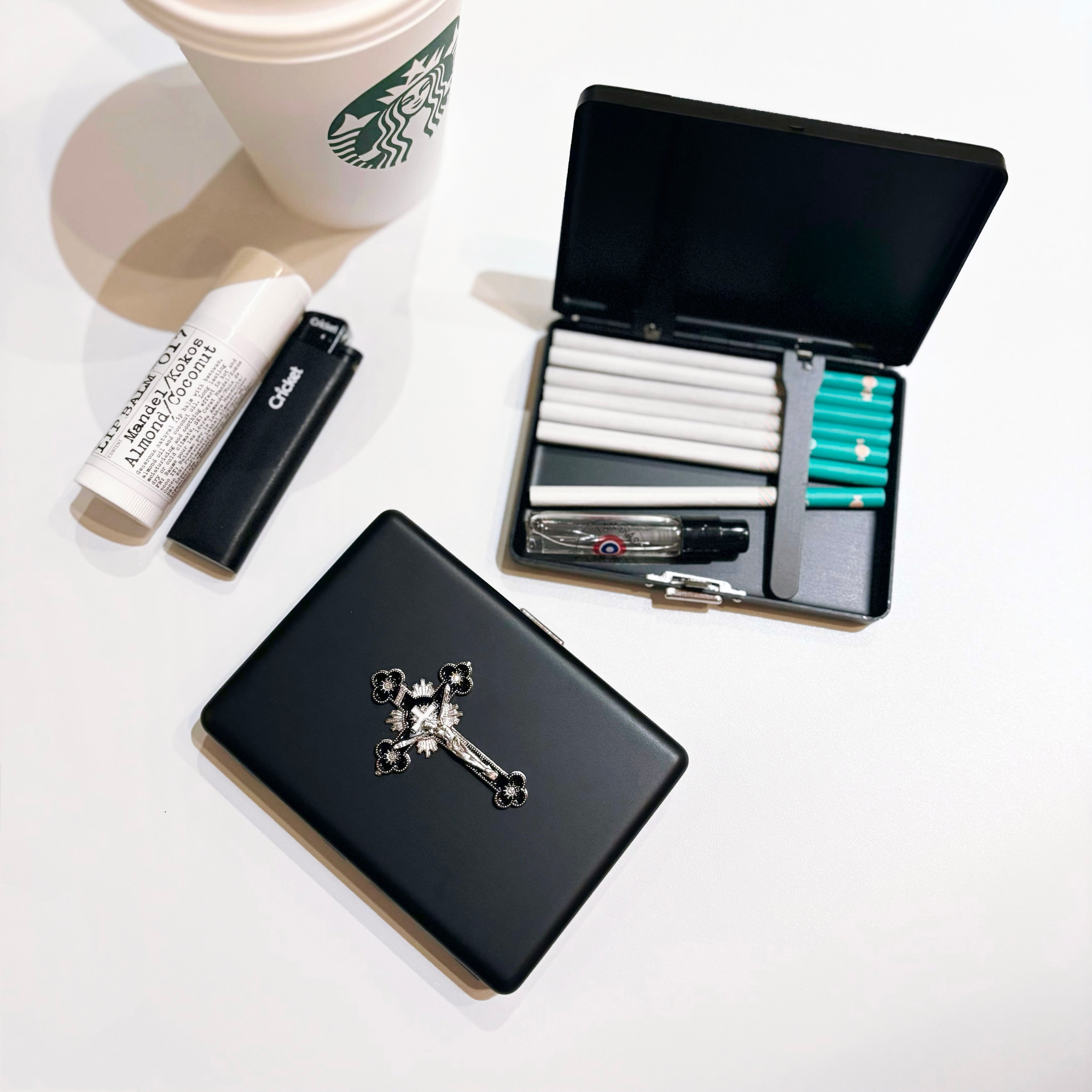 Black Cross Cigarette/Card Case