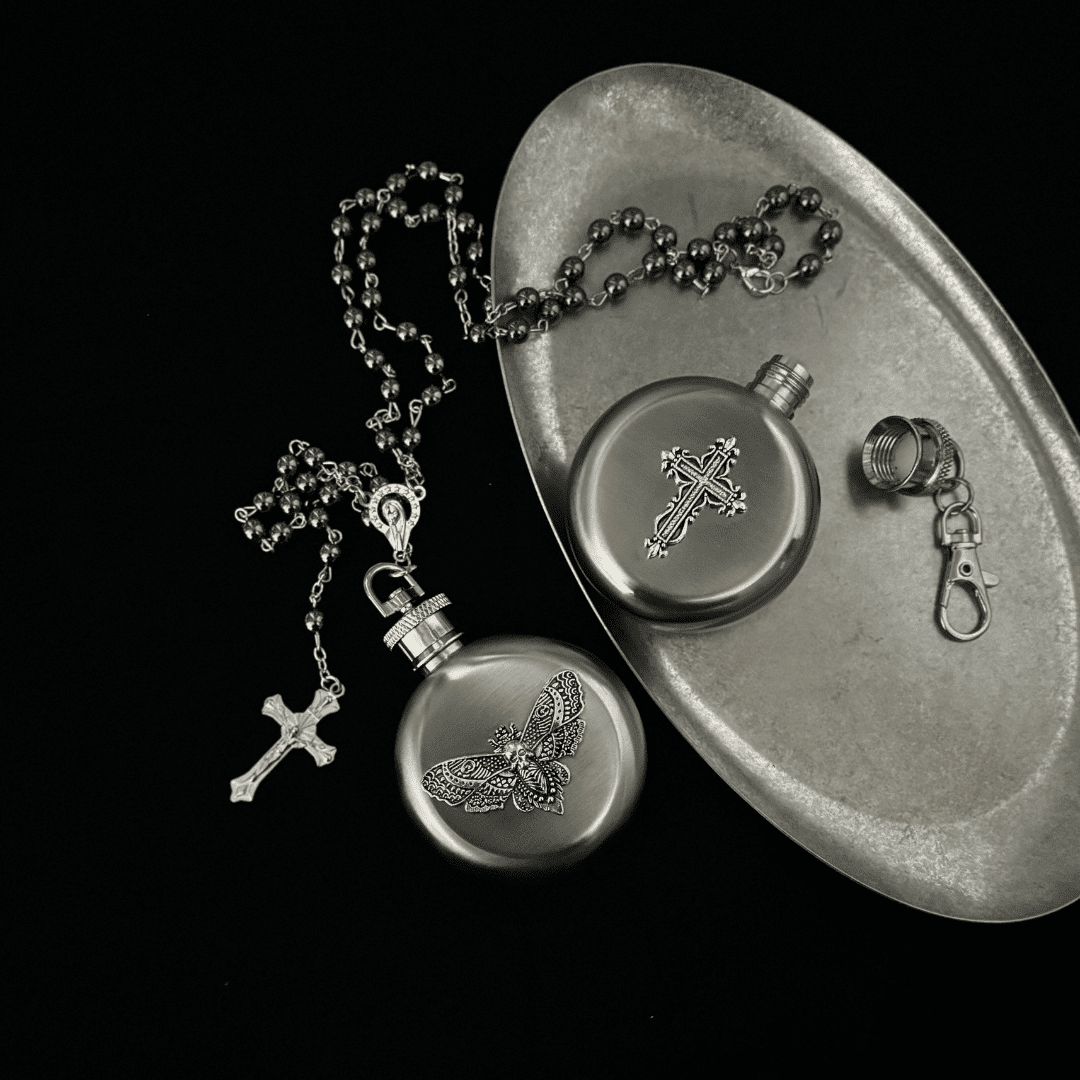 Gothic Flask Pendant