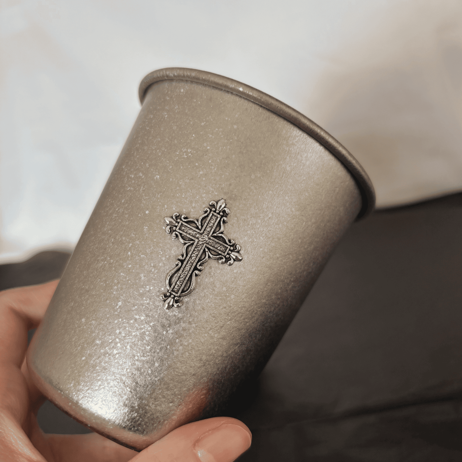 Gothic Cross Titanium Cup
