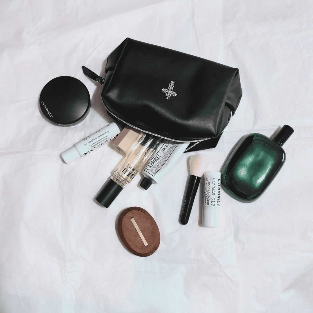 Gothic Cross Leather Pouch