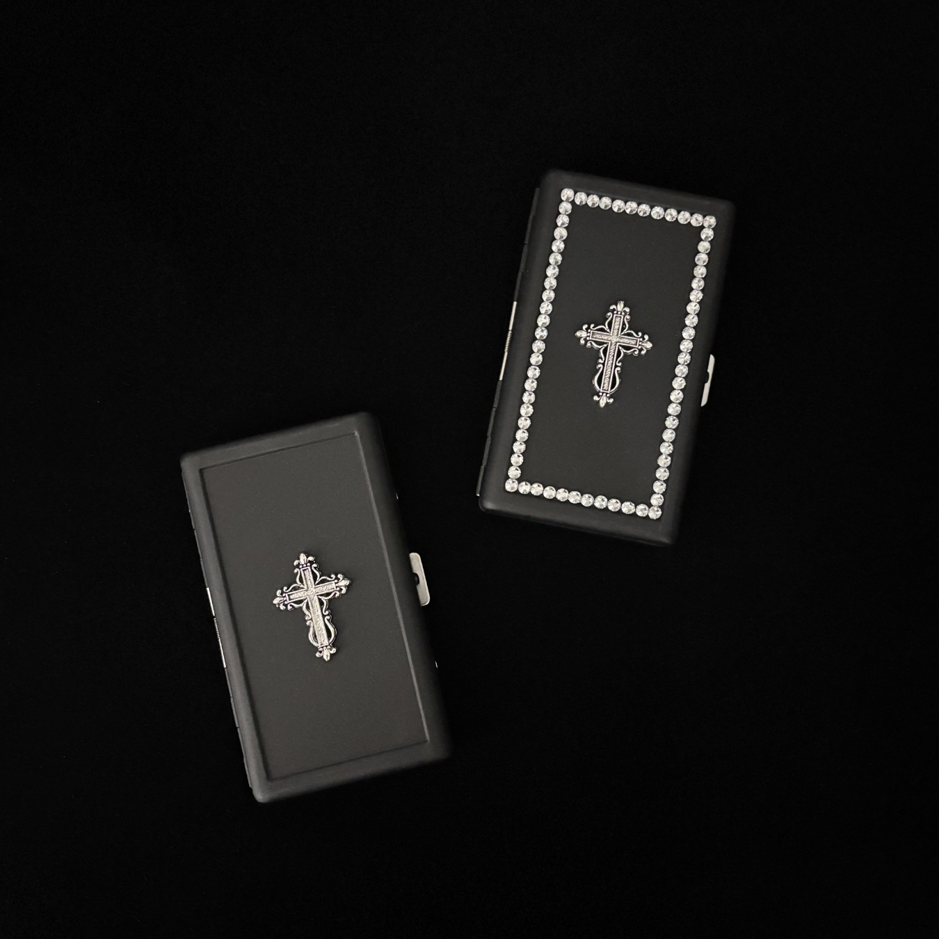 Gothic Cross Matte Cigarette Case