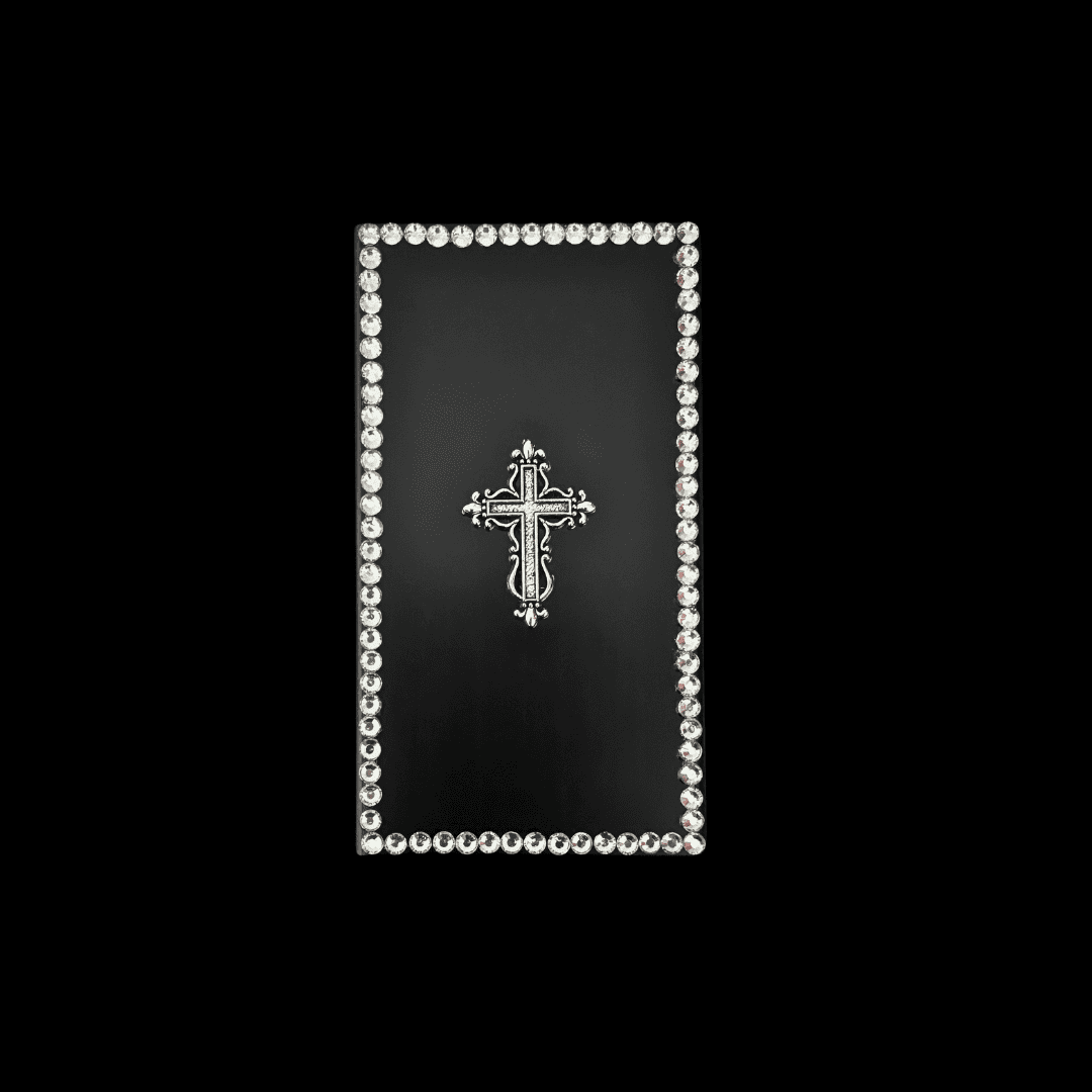 Gothic Cross Slide-Open Cigarette Case