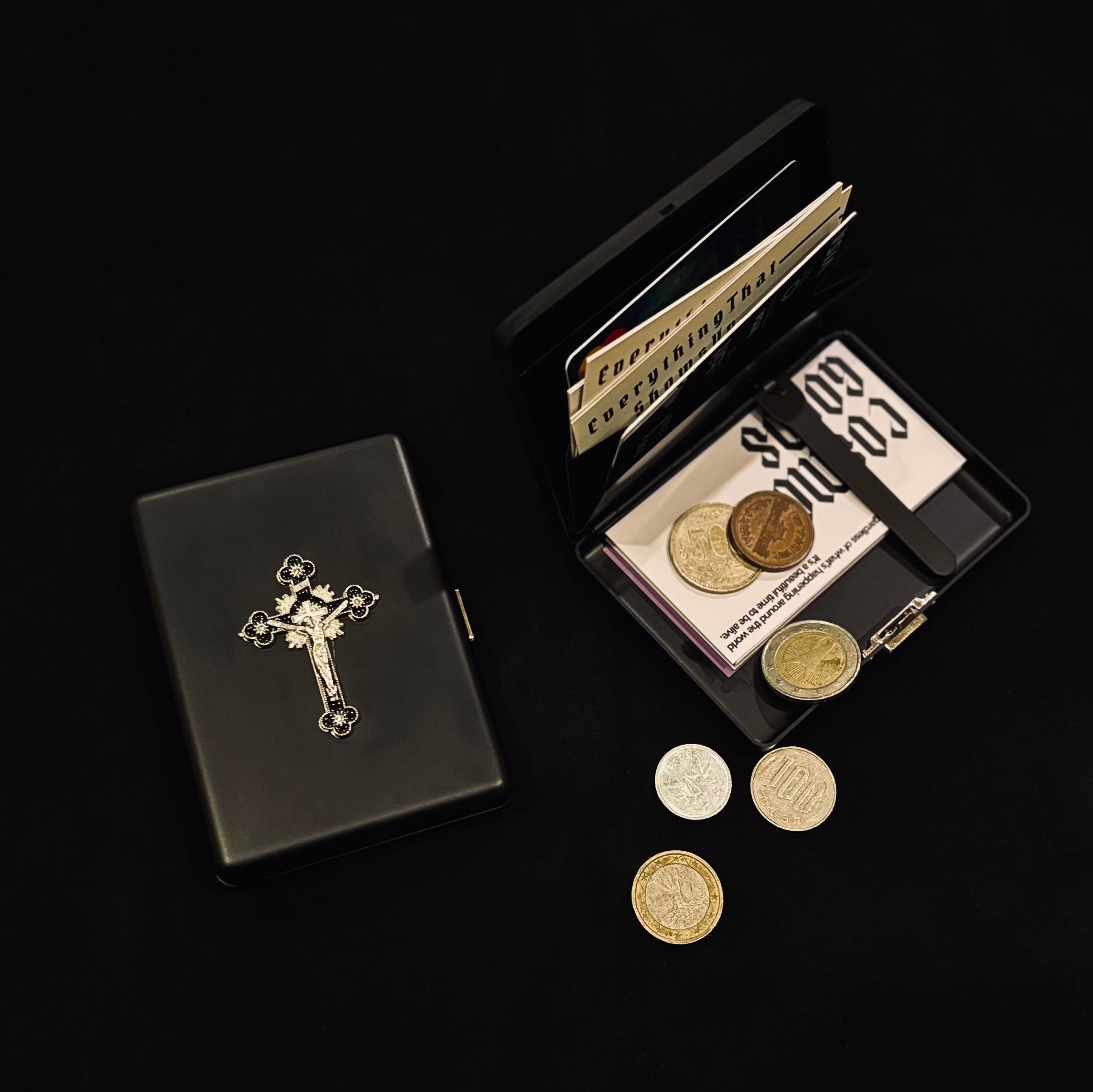 Black Cross Cigarette/Card Case