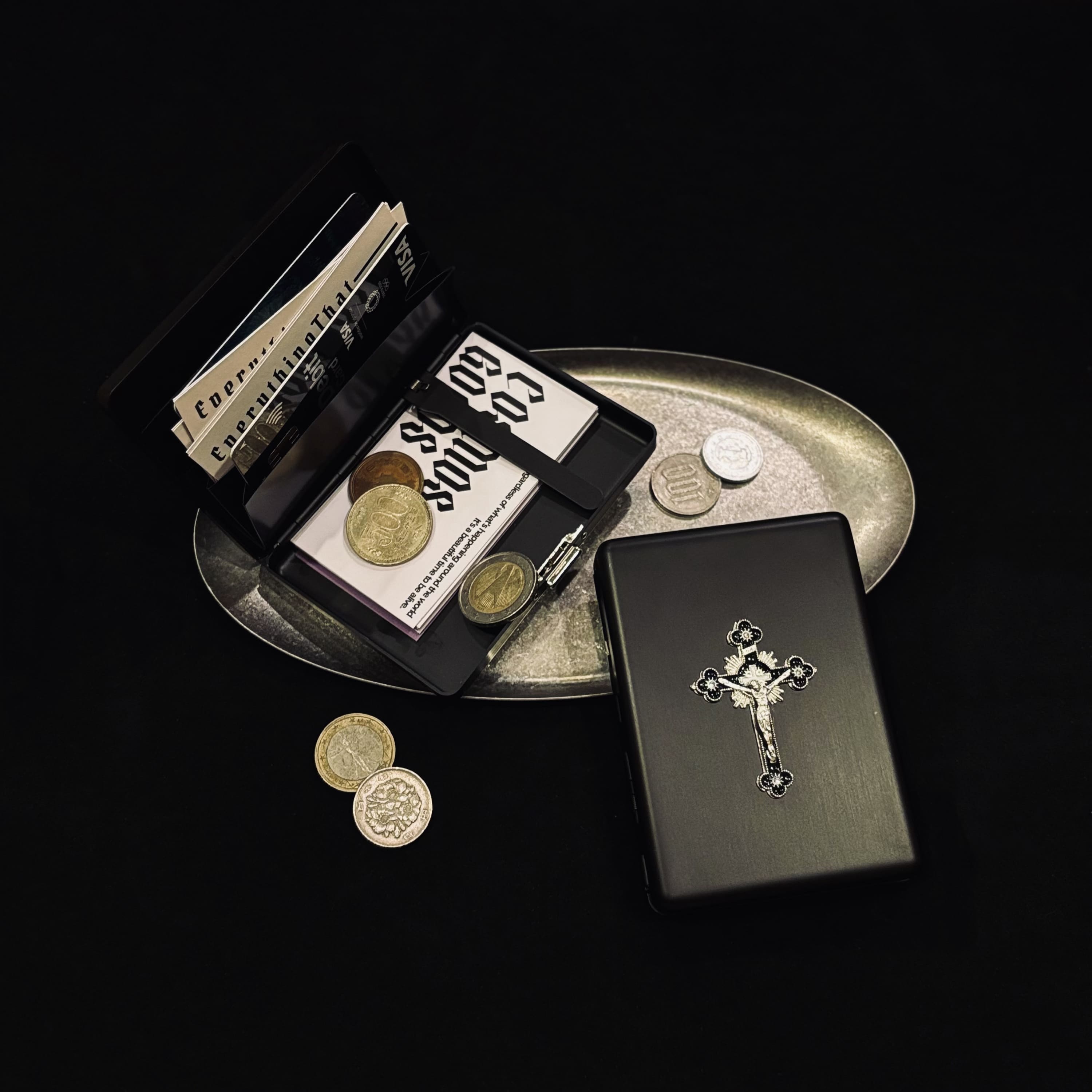 Black Cross Cigarette/Card Case