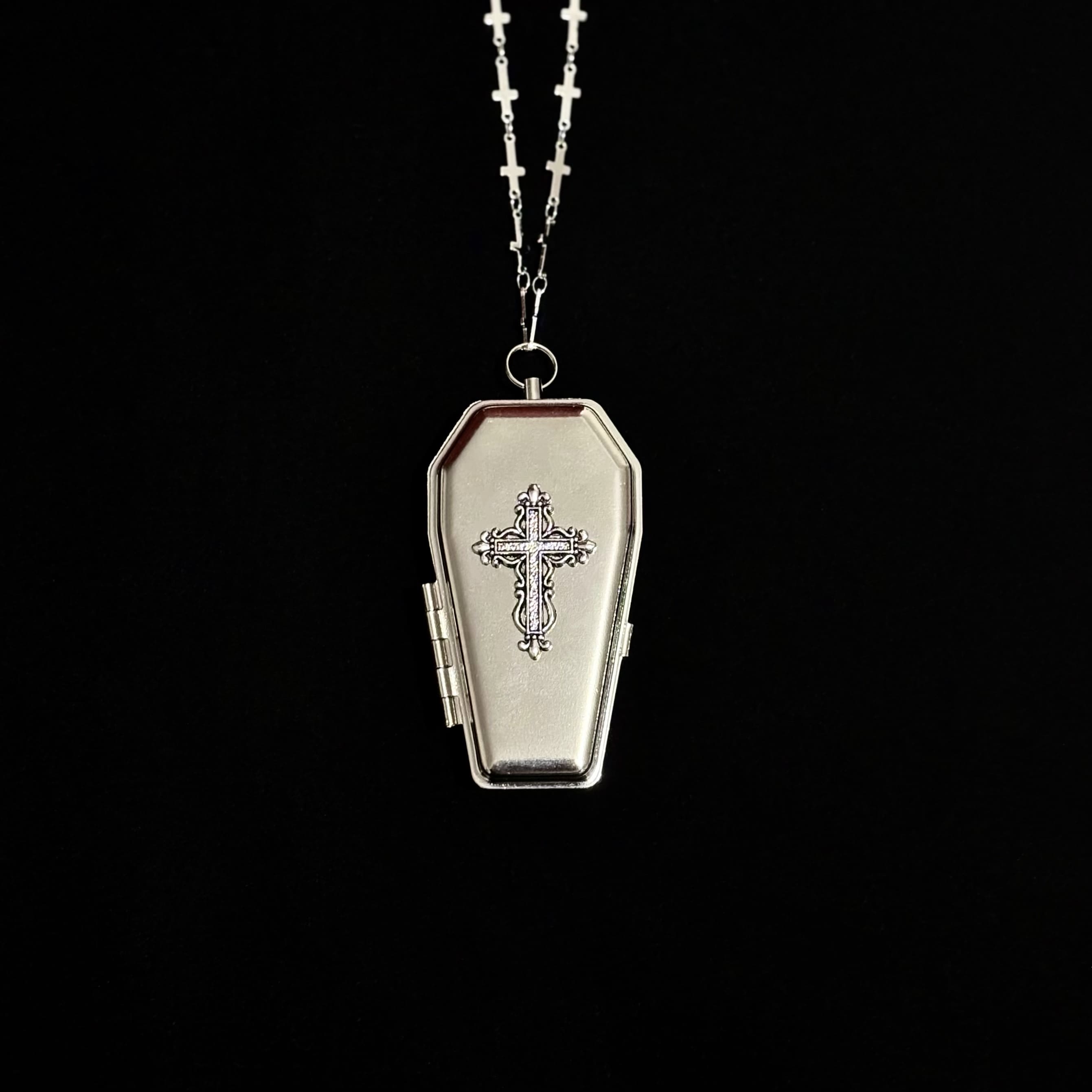 Gothic Cross Ashtray Necklace