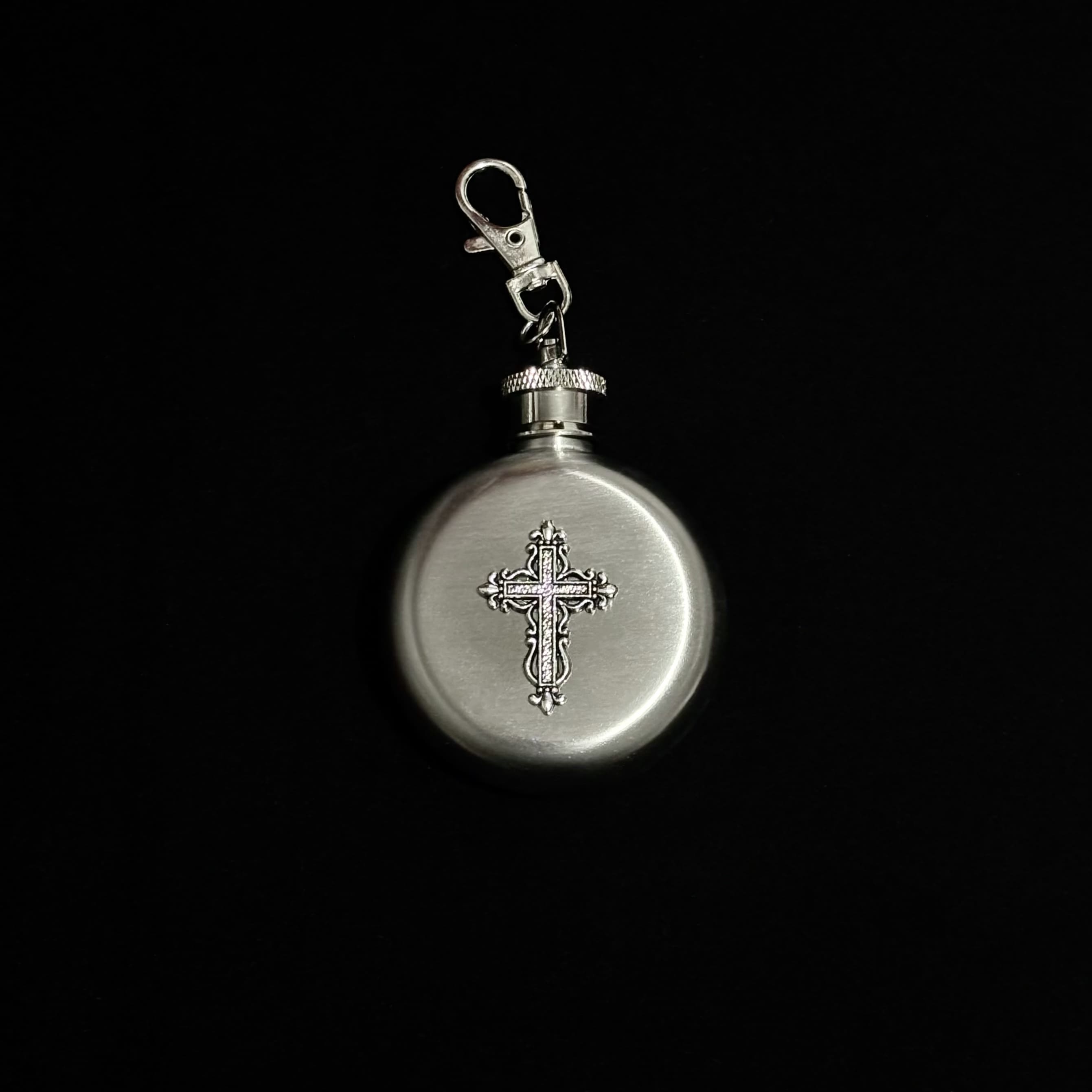 Gothic Cross Flask Pendant