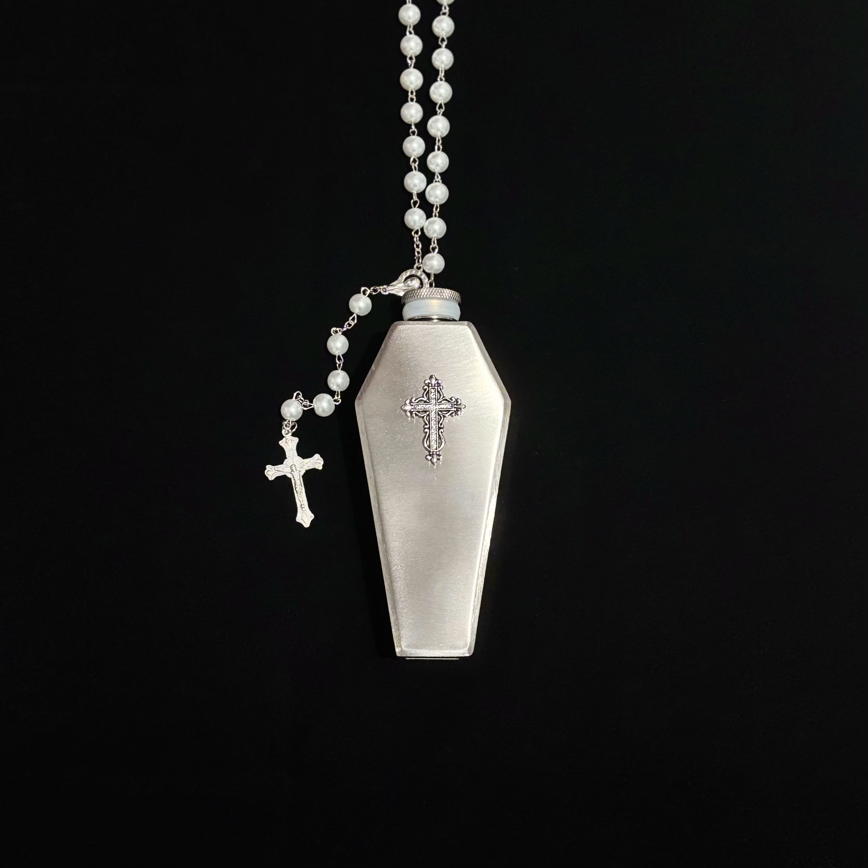 Gothic Cross Flask Necklace