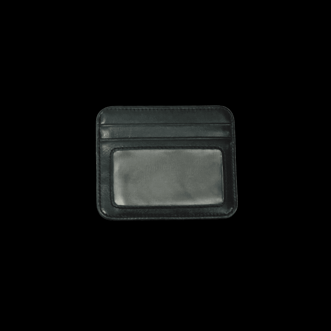 Gothic Cross Leather Card Holder