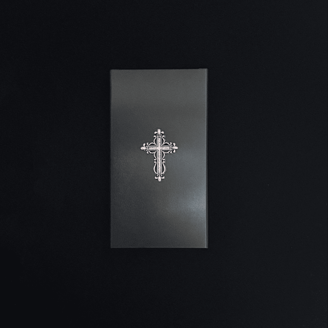 Gothic Cross Slide-Open Cigarette Case