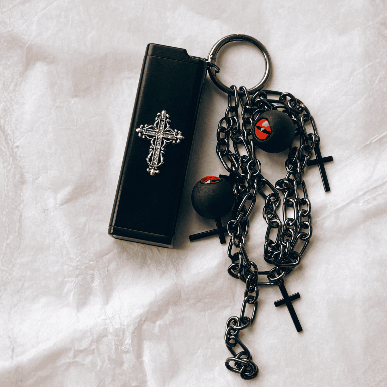 Gothic Cross CigaretteCase & BagCharm