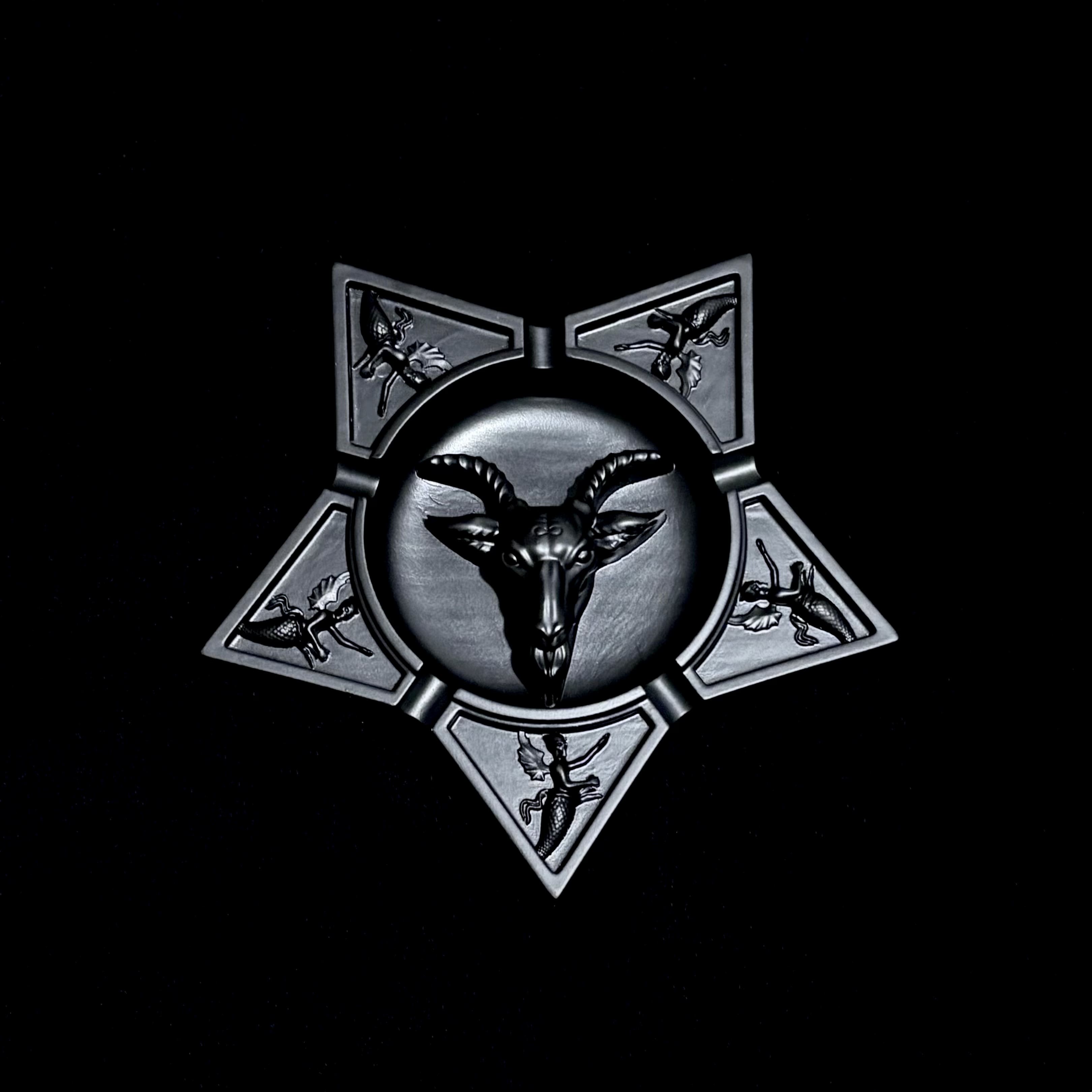 Black Goat Pentagram Ashtray