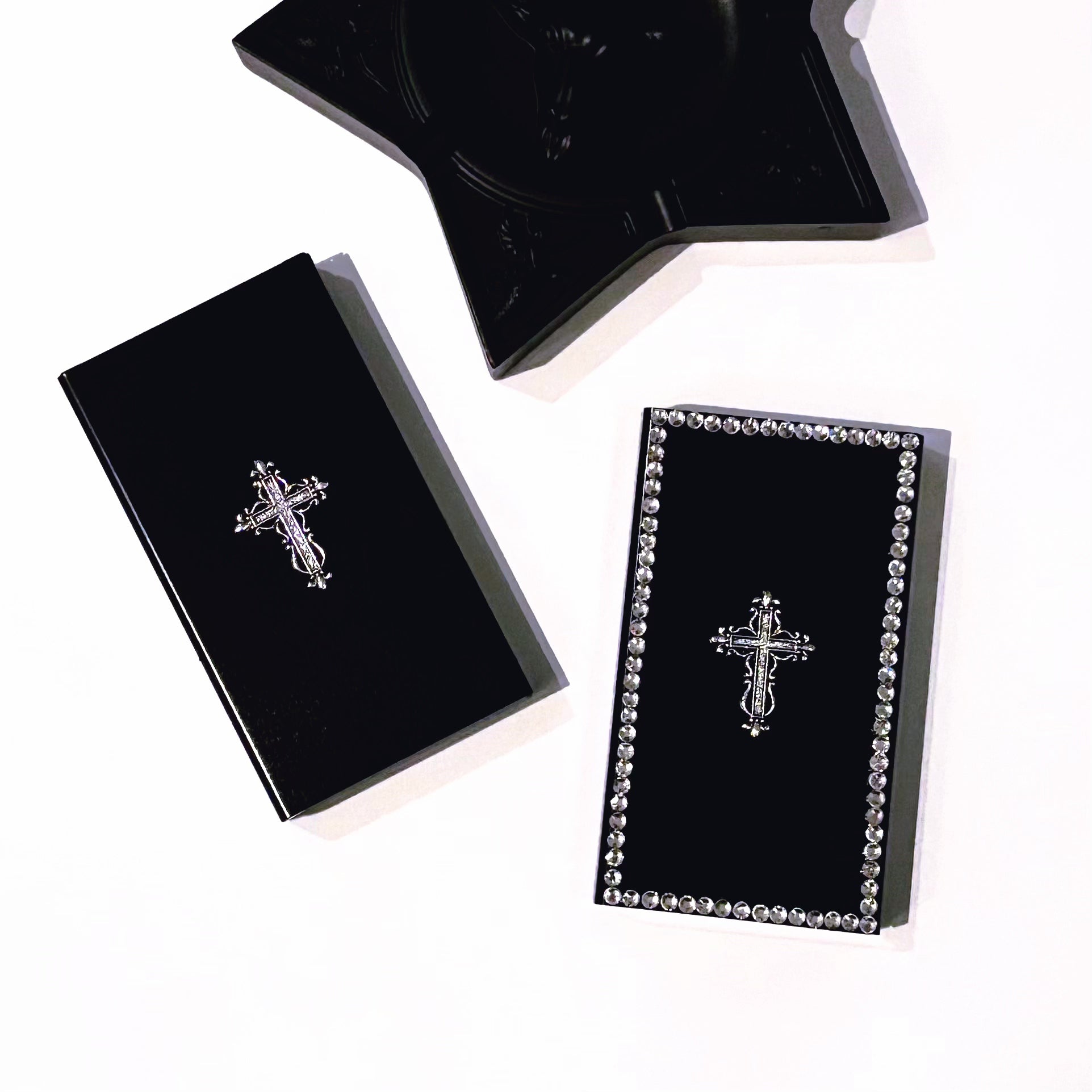Gothic Cross Slide-Open Cigarette Case