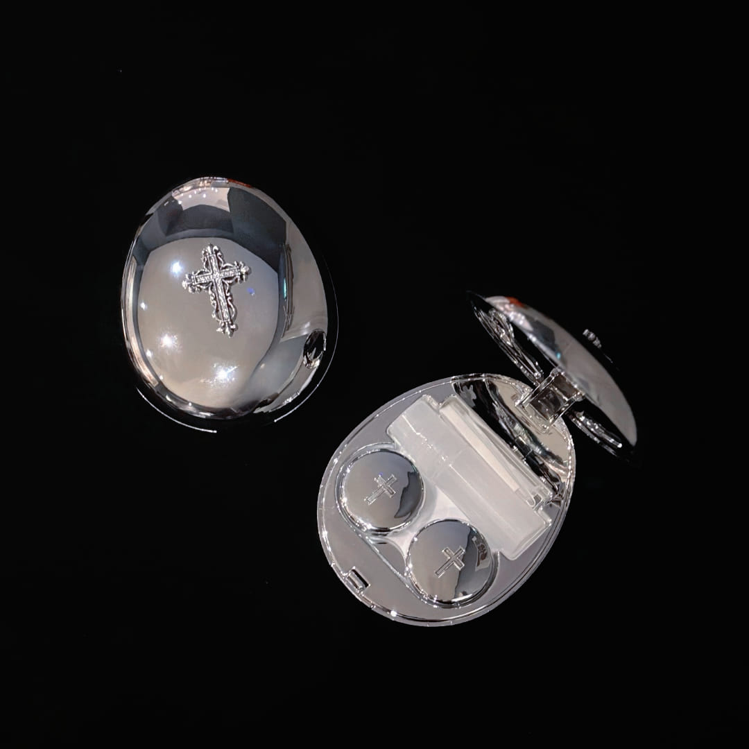 Gothic Cross Contact Lens Case