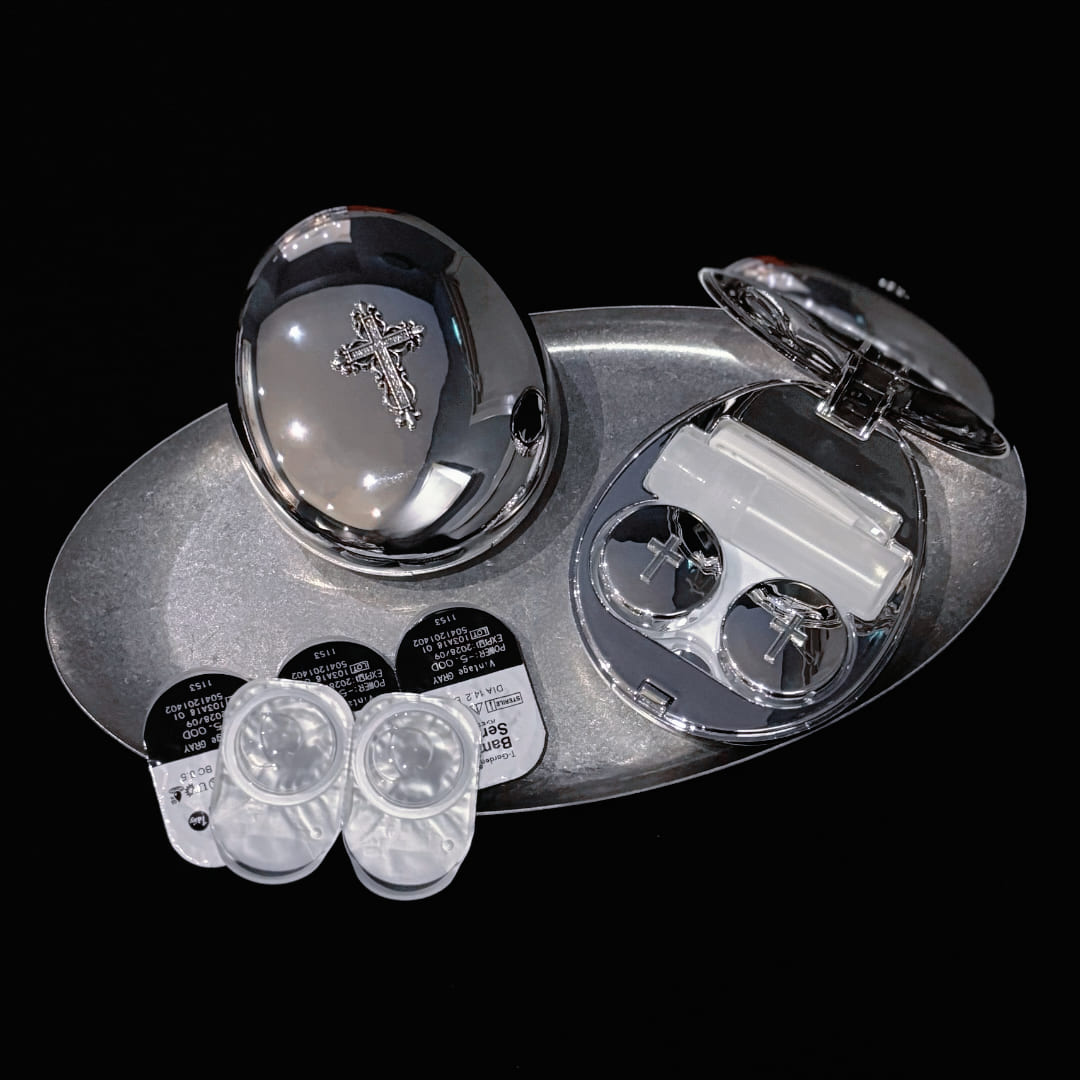 Gothic Cross Contact Lens Case
