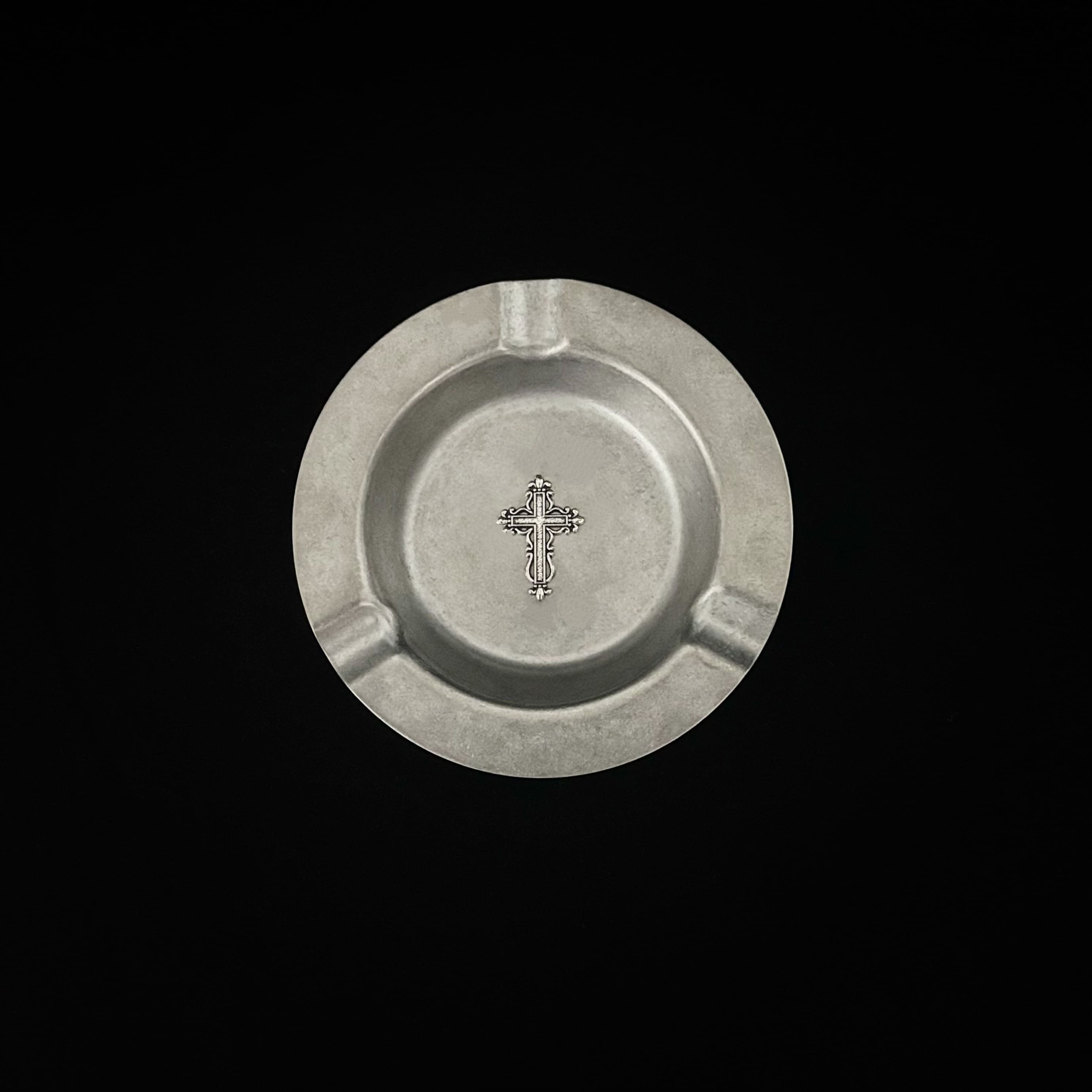 Gothic Cross Vintage Ashtray