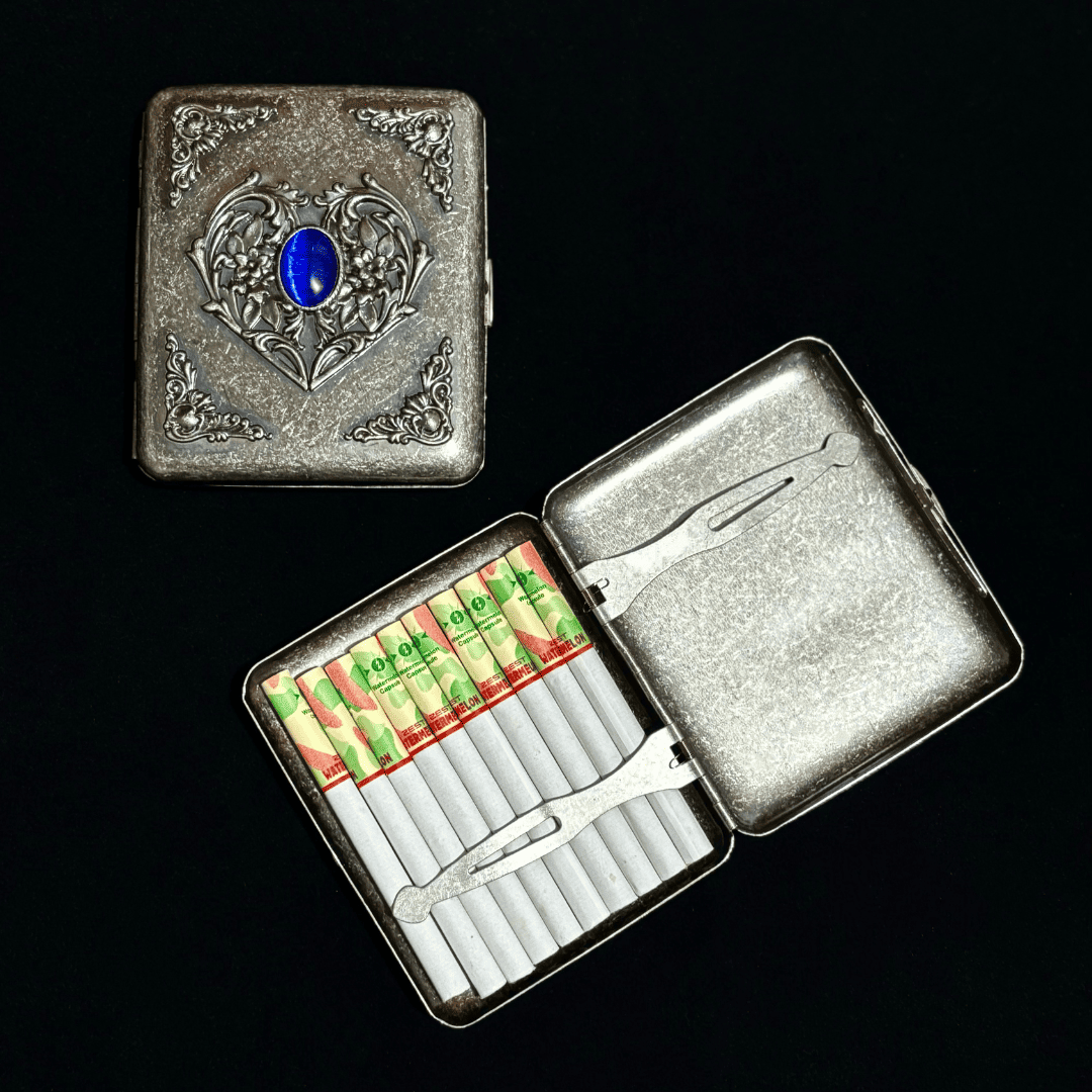 Vintage Heart Cigarette Case