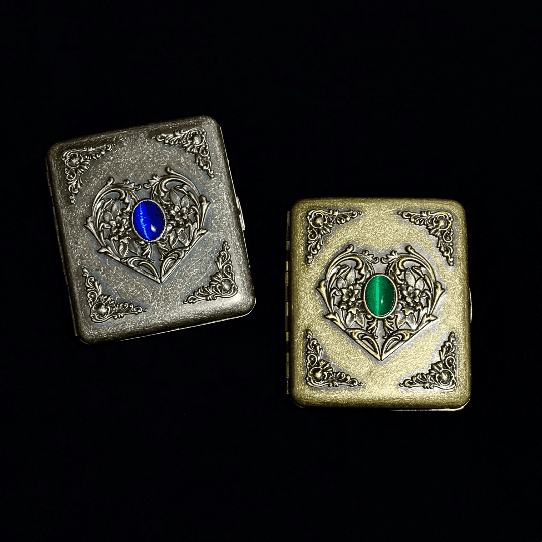 Vintage Heart Cigarette Case