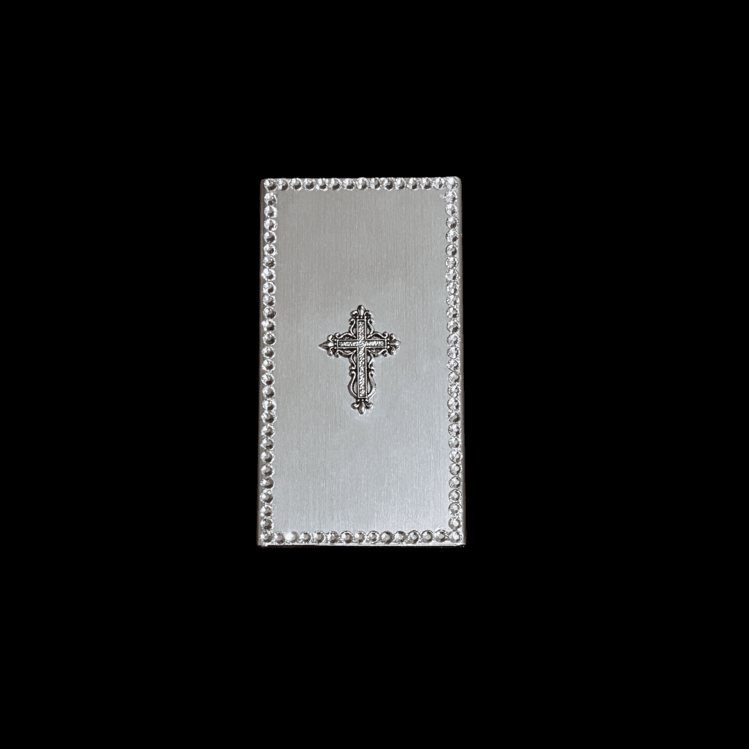 Gothic Cross Slide-Open Cigarette Case