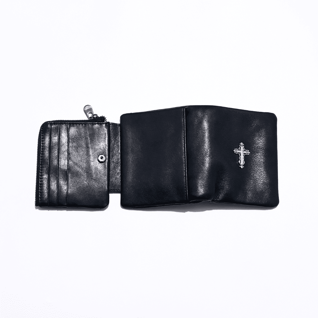 Gothic Cross Leather Wallet