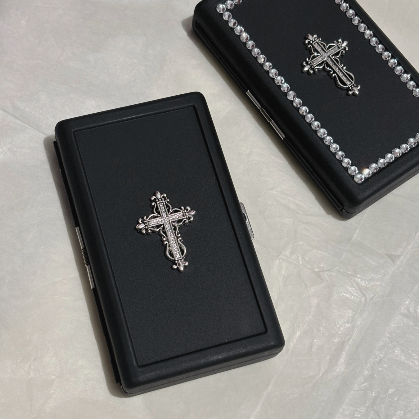 Gothic Cross Matte Cigarette Case