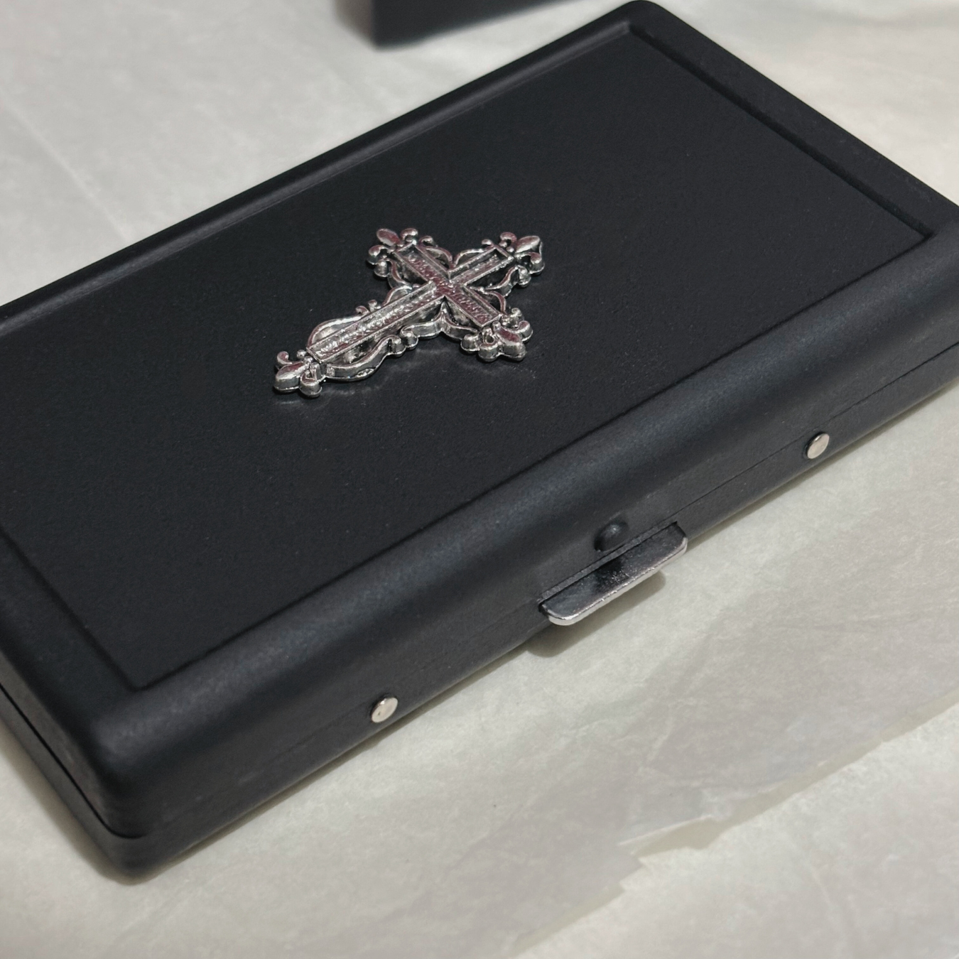 Gothic Cross Matte Cigarette Case