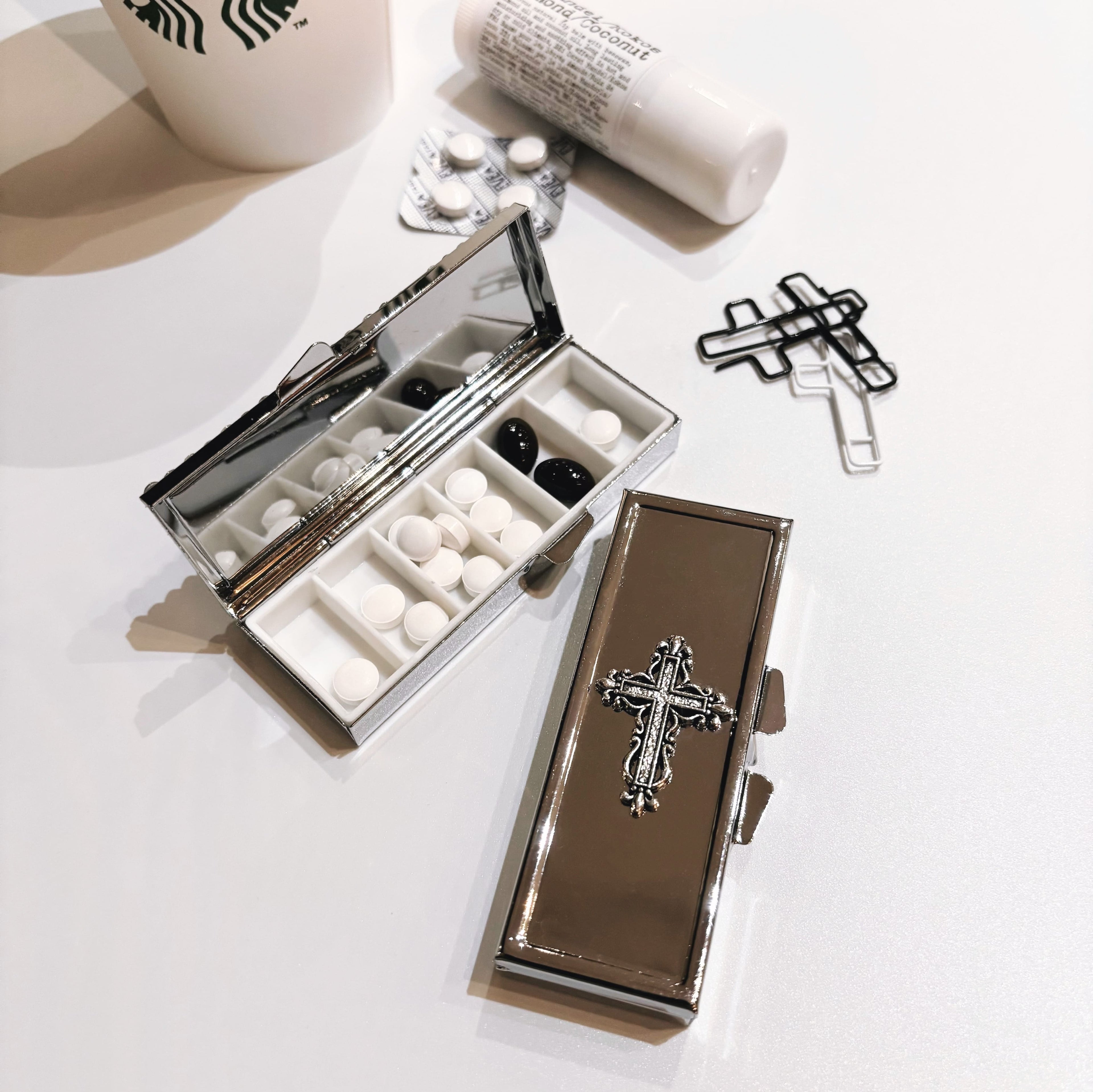 Gothic Cross Pillbox