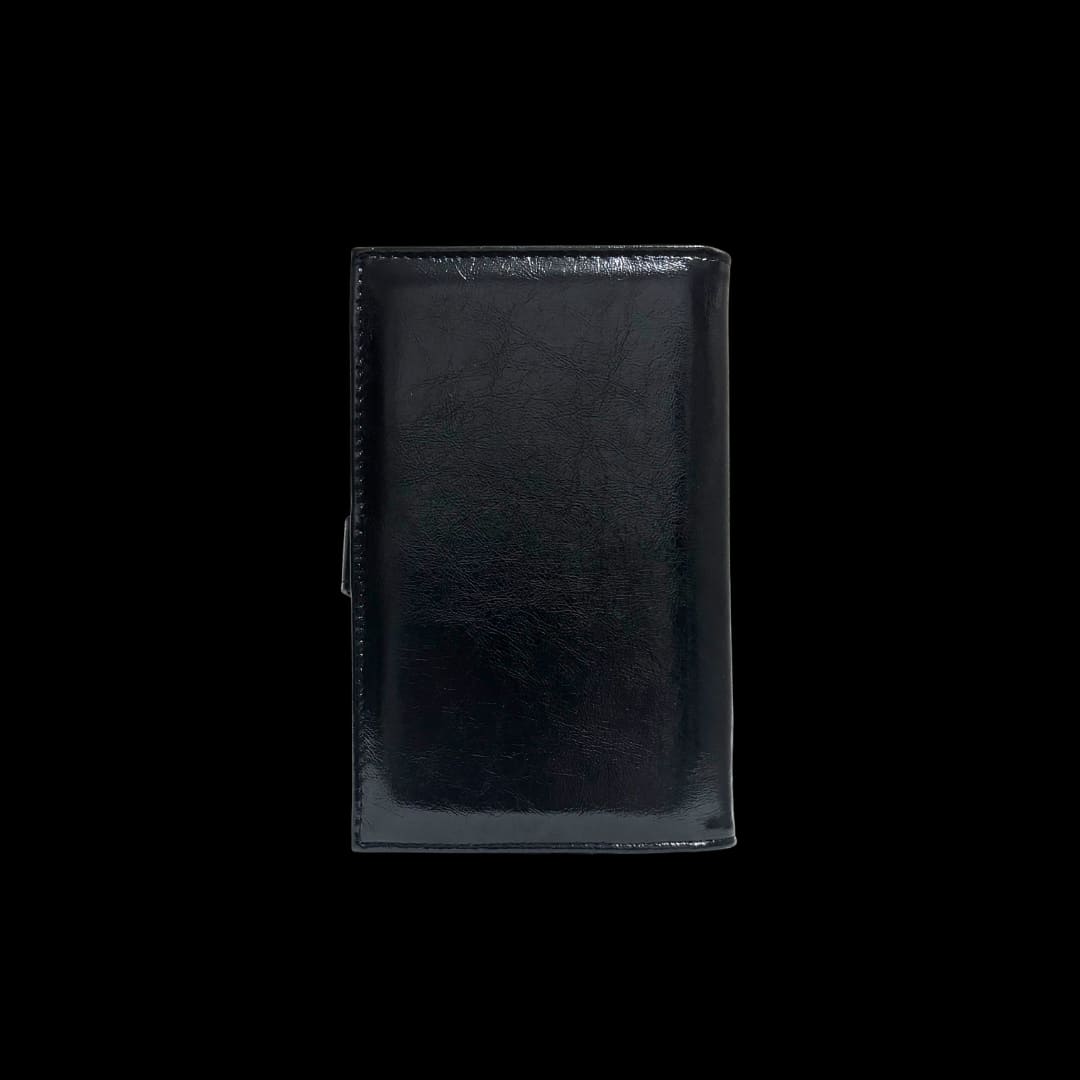 Gothic Cross Leather Passport Holder