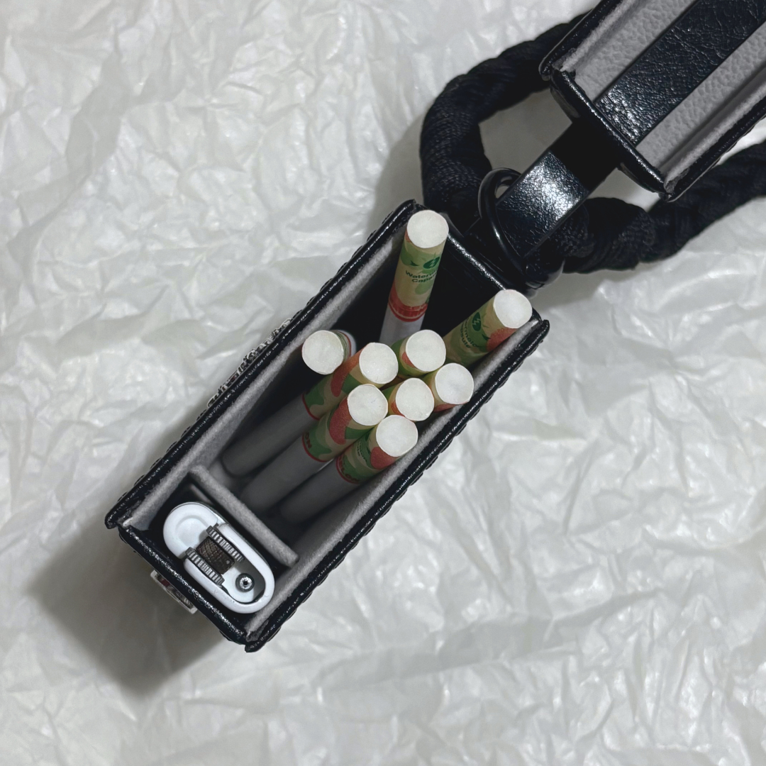 Gothic Cross Leather Cigarette Case