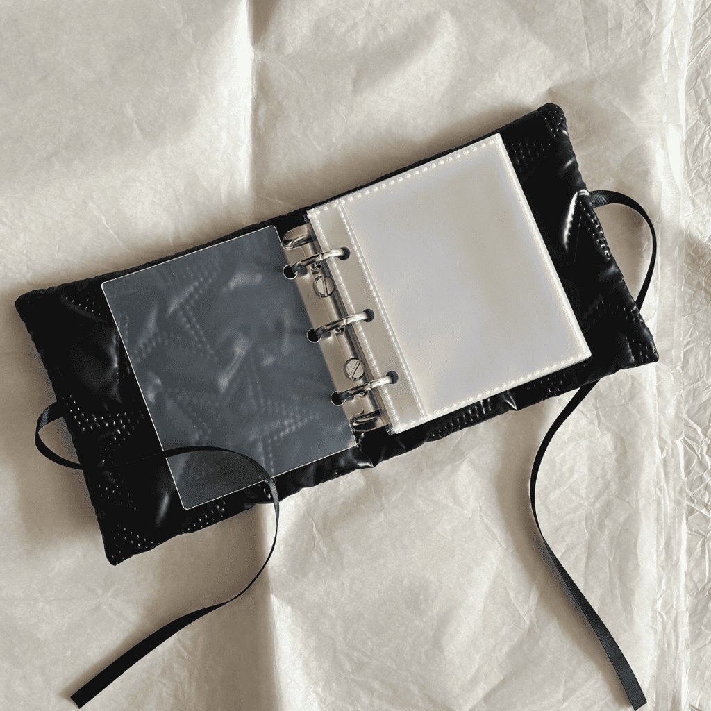 Star Embossed Leather Photo&Card Album