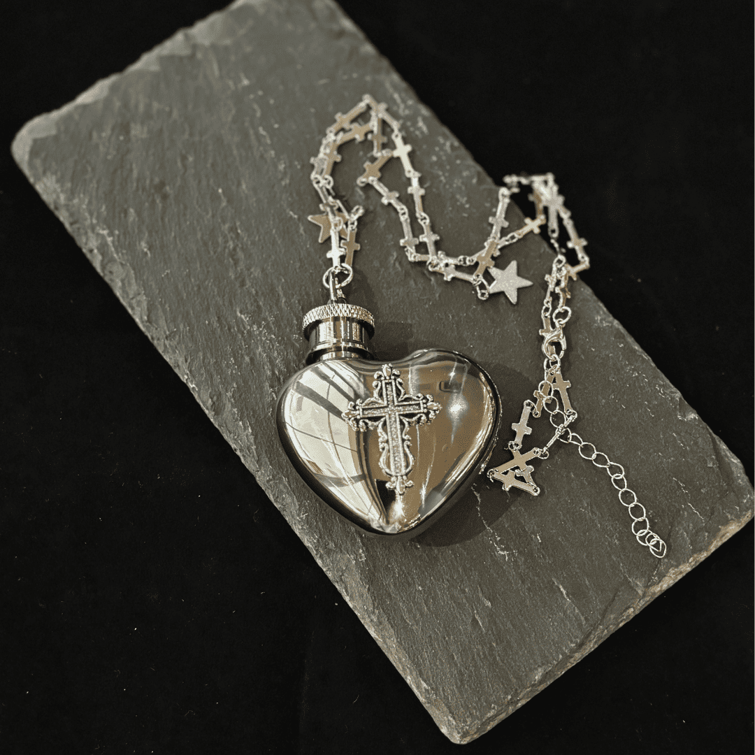 Heart Flask Necklace