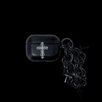 Gothic Cross Leather AirPods Case