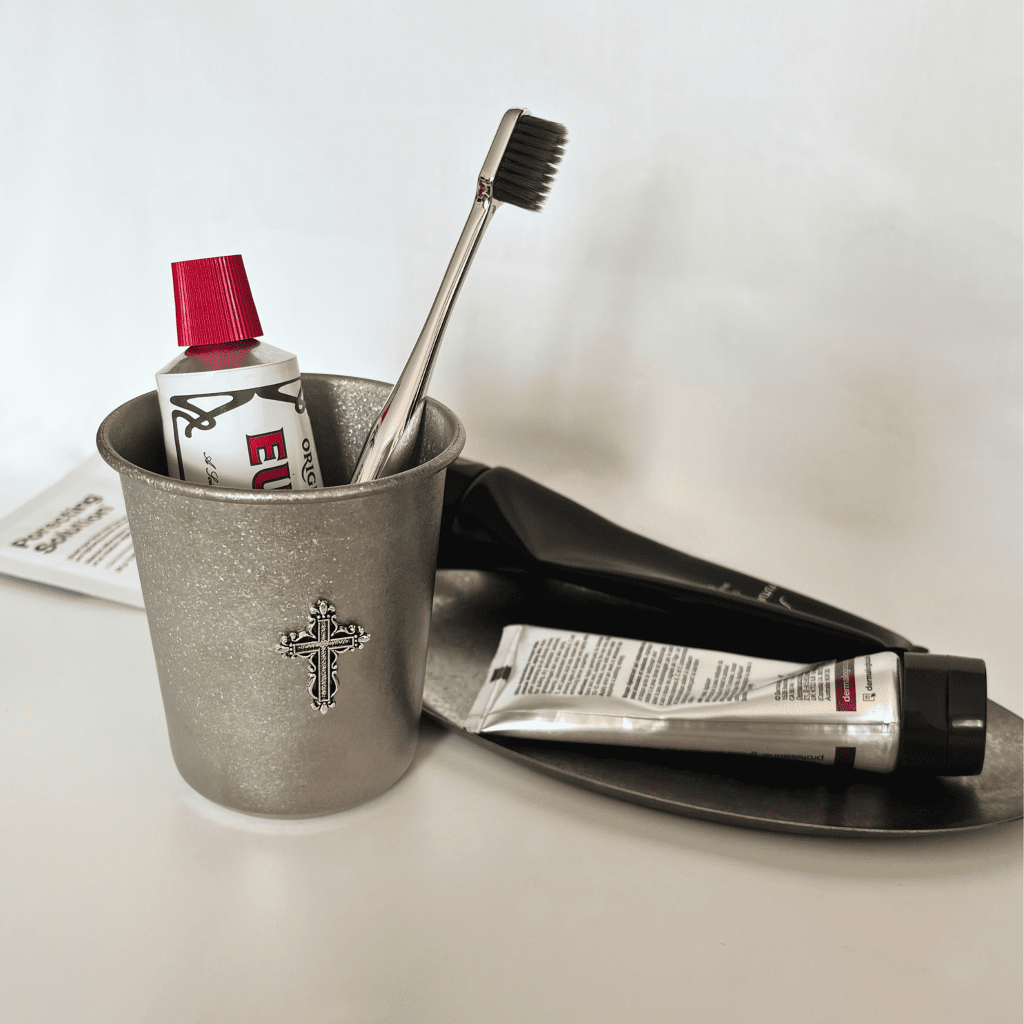 Gothic Cross Titanium Cup