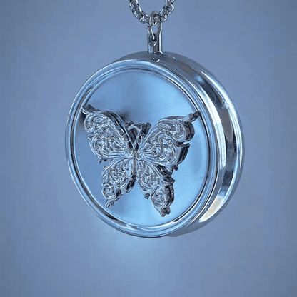 Butterfly Pillbox Pendant