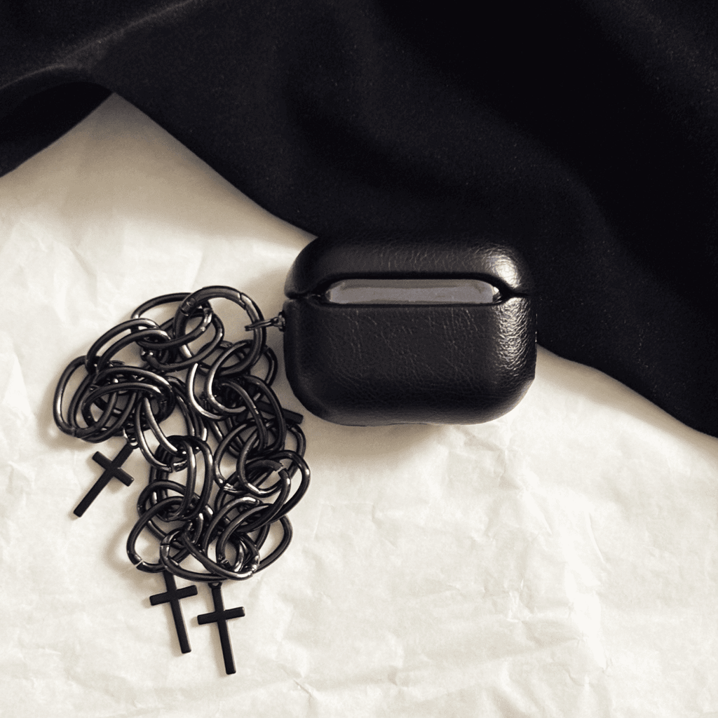 Gothic Cross Leather AirPods Case – COSMOS.GOODS