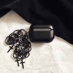 Gothic Cross Leather AirPods Case