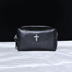 Gothic Cross Leather Pouch