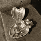 Gothic heart ashtray and jewelry dish for alternative and dark aesthetic interiors