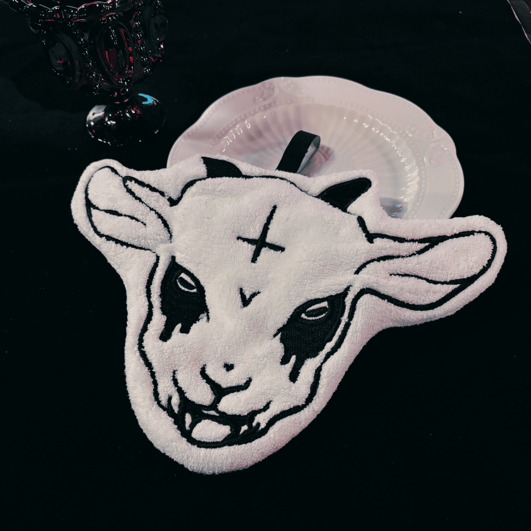 Gothic Ziegenhandtuch