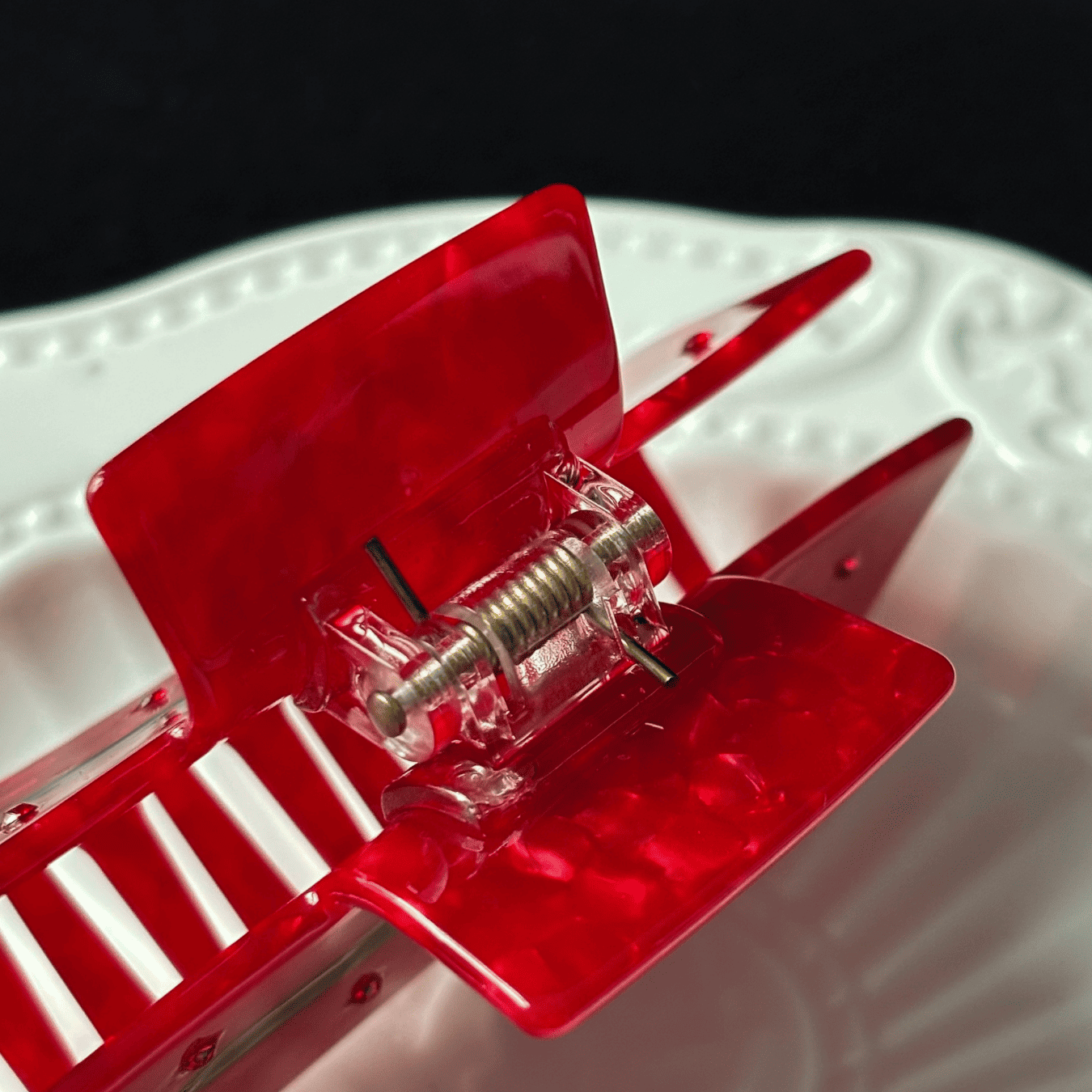 Blood Red Gothic Hair Claw