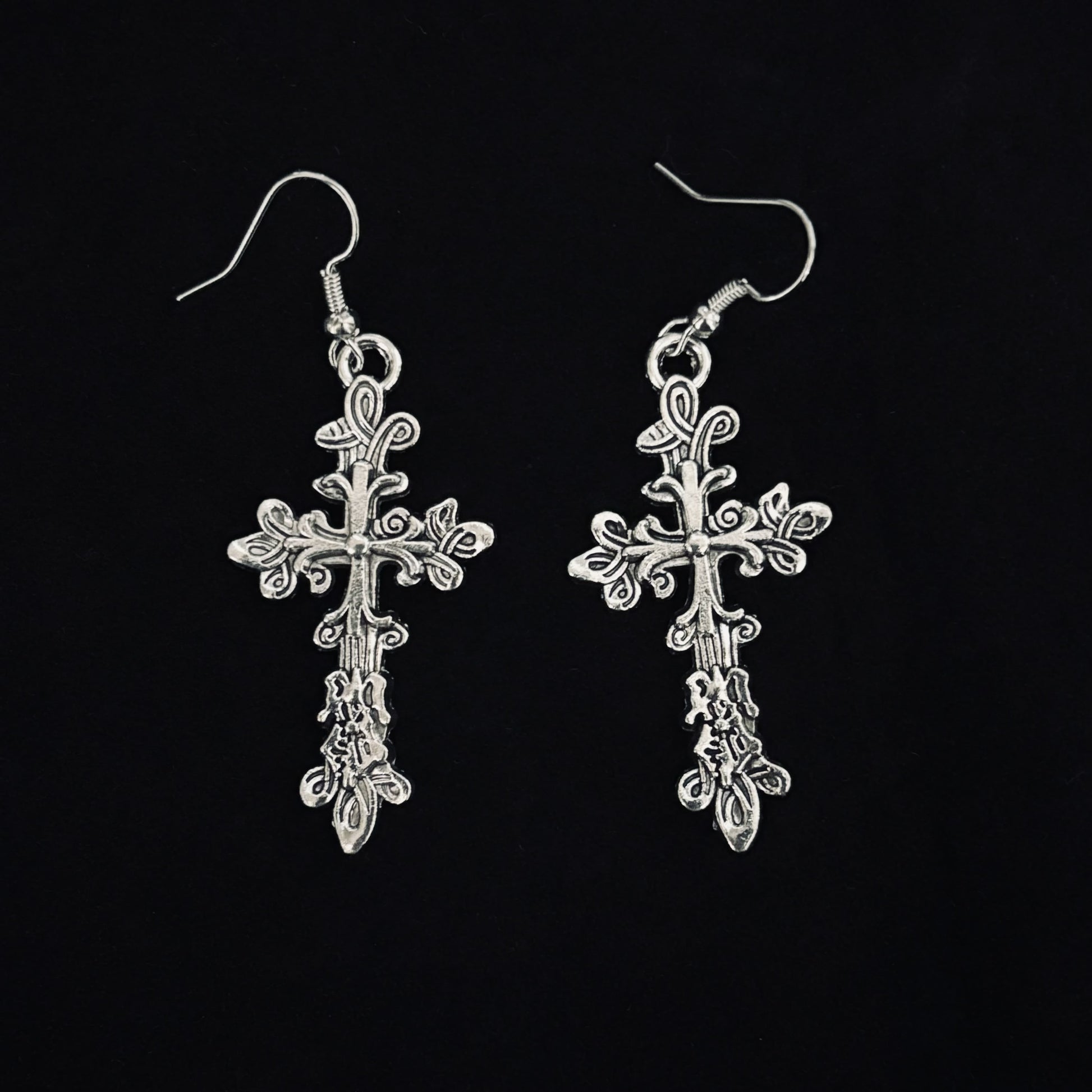 Vintage Cross Earrings