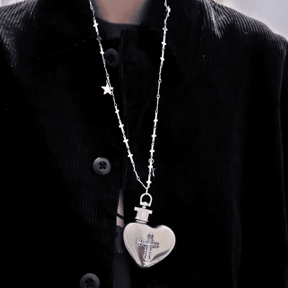 Heart Flask Necklace