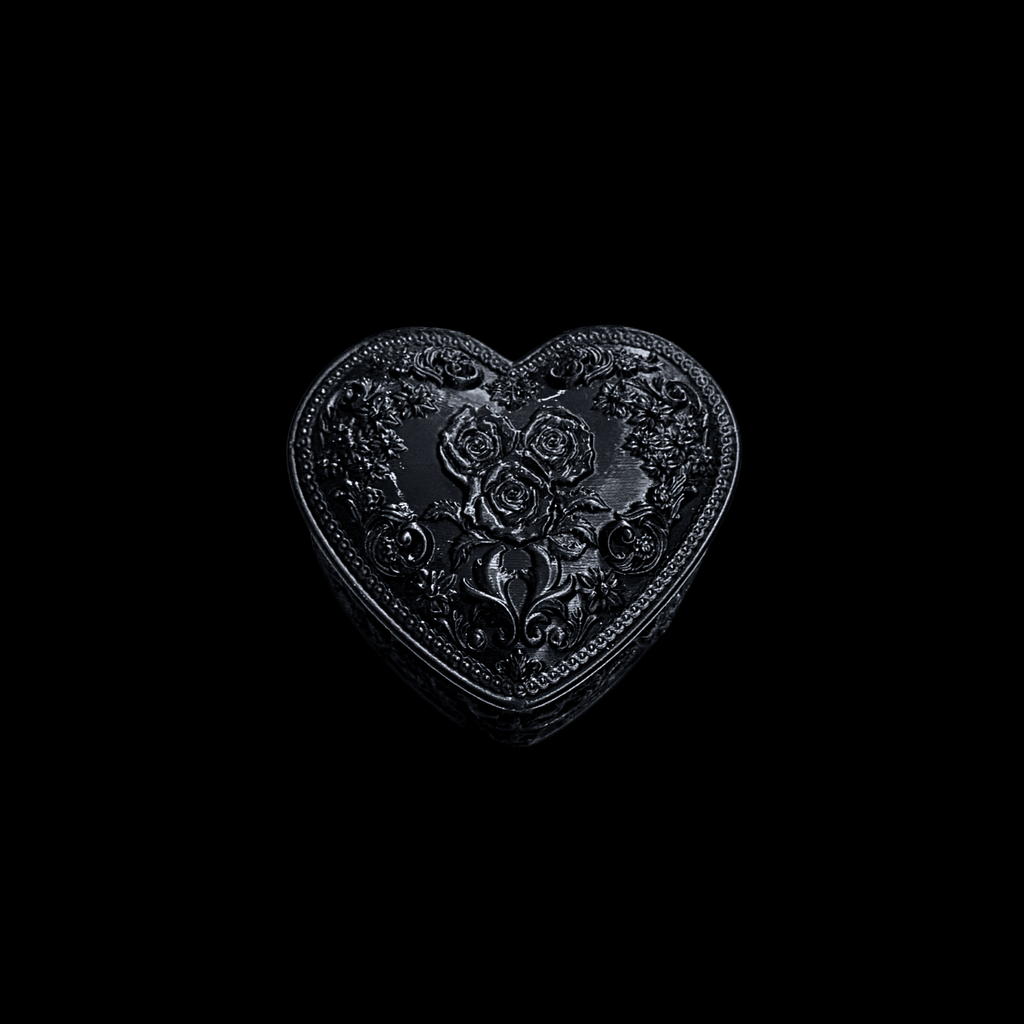 Dark Rose Relief Jewelry Box