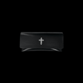 Gothic Cross Leather Glasses Case