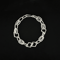 Dual-Link Geometric Metal Necklace