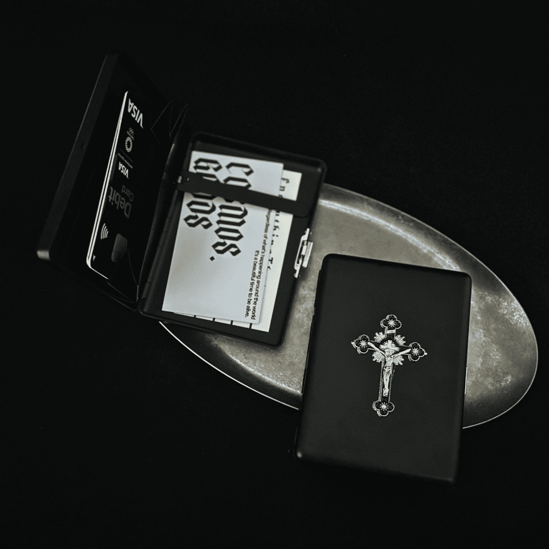 Black Cross Cigarette/Card Case