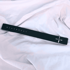 Leather Cross Cuff Bracelet