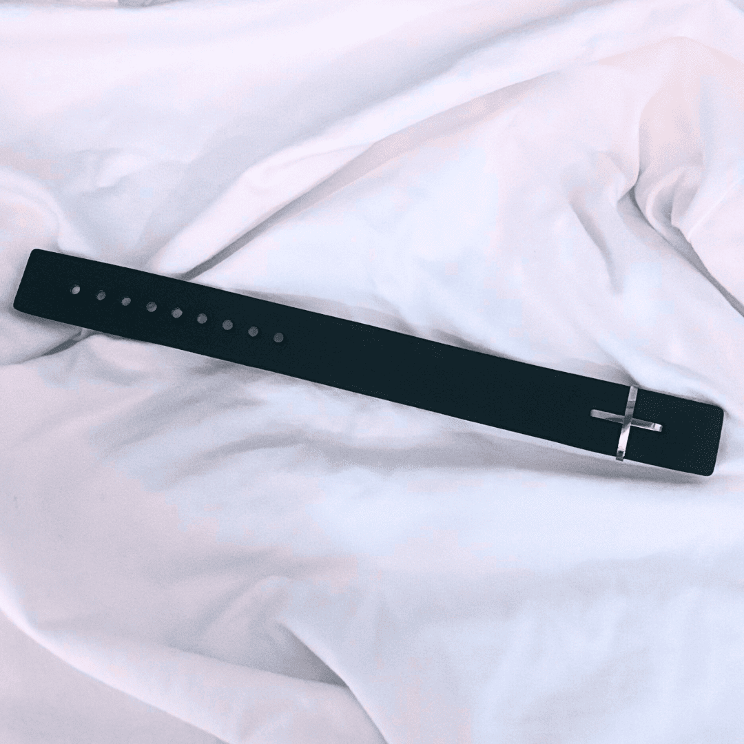 Leather Cross Cuff Bracelet