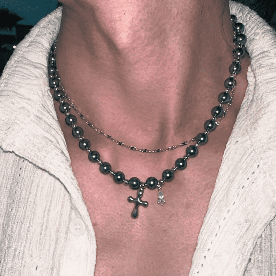 Grey Pearl Necklace