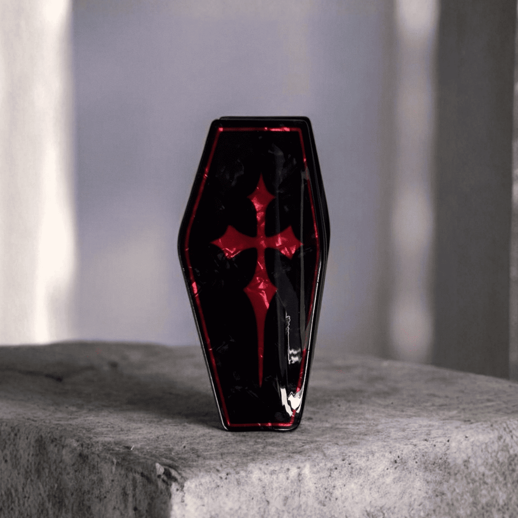 Gothic Coffin Hair Claw Set