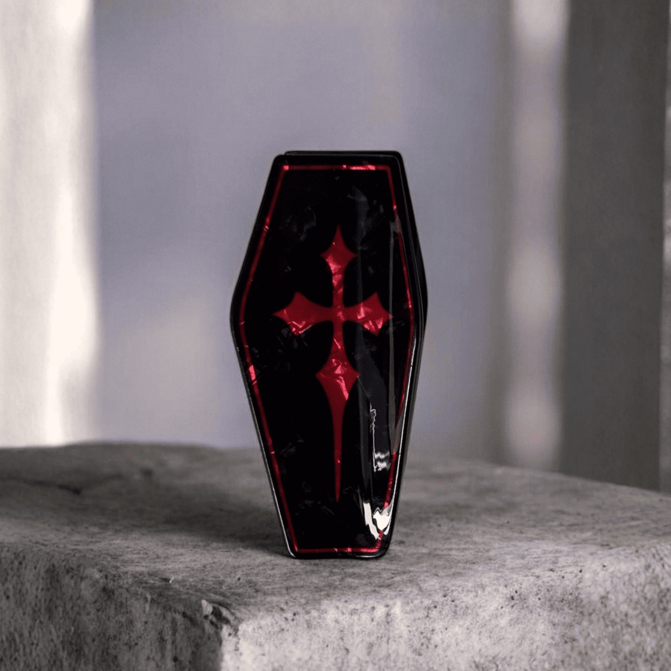 Gothic Coffin Hair Claw Set